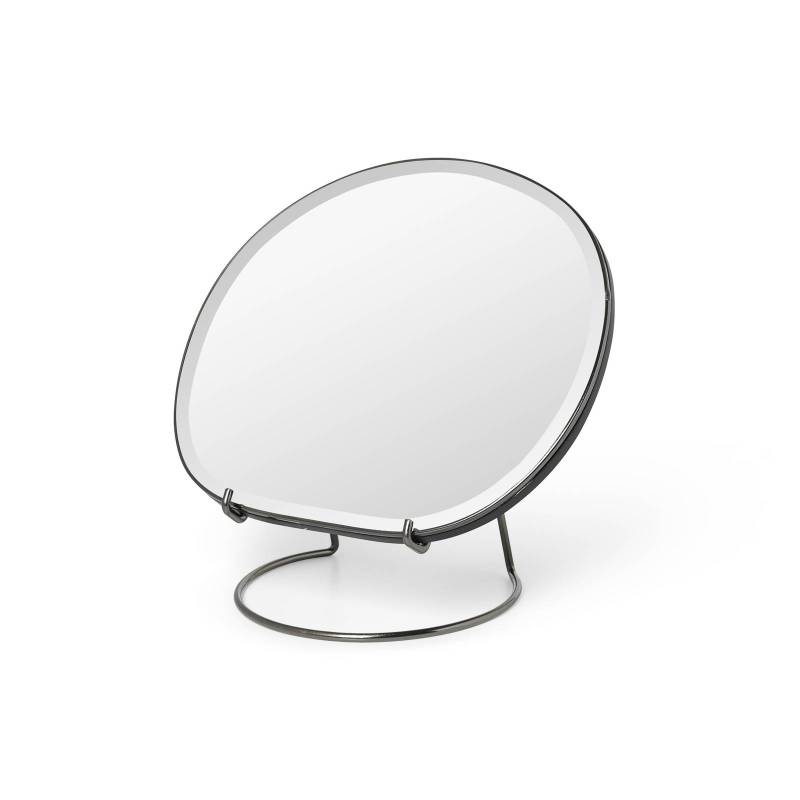 ferm LIVING Tischspiegel Pond, chrom, Breite 21 cm, Glas von ferm LIVING