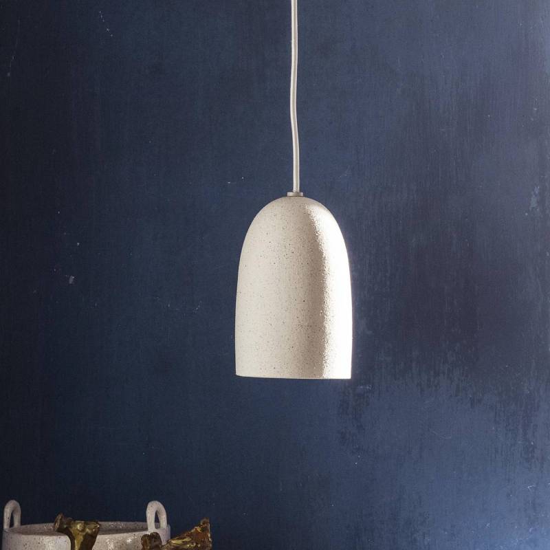 ferm LIVING Hängeleuchte Speckle, Ø 11,6 cm, Keramik, weiß von ferm LIVING