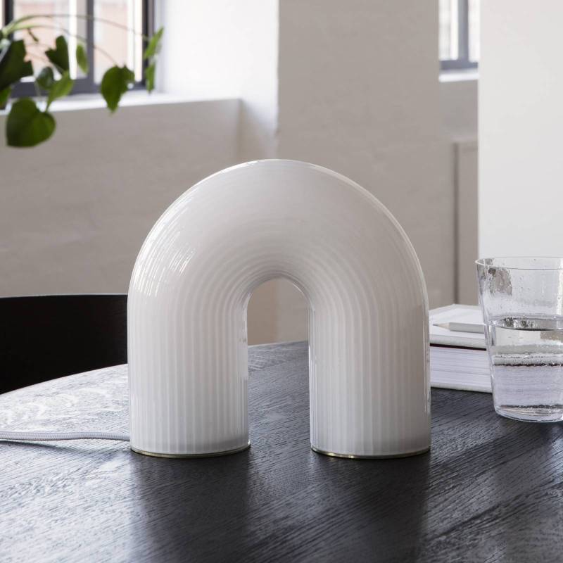 ferm LIVING LED-Tischleuchte Vuelta, Glas, 21,5 cm, dimmbar von ferm LIVING