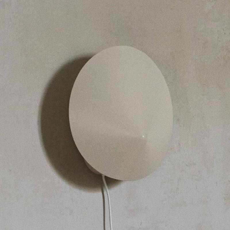 ferm LIVING Wandleuchte Arum Sconce, beige, 29 cm, Stecker von ferm LIVING