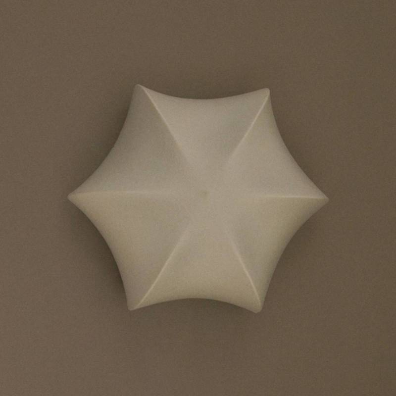 ferm LIVING Wandleuchte Poem, Ø 58 cm, Stahl, Vlies, weiß von ferm LIVING