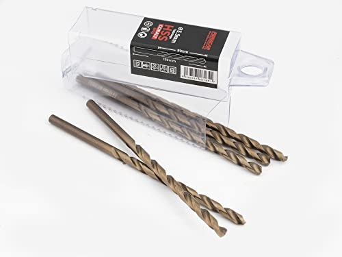 Ferrcan Metallbohrer HSS DIN340 M35 Kobalt, lang, (5 Einheiten pro Maßnahme) (5.5mm) von ferrcan