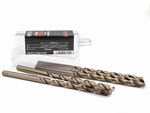 Ferrcan Metallbohrer HSS DIN340 M35 Kobalt, lang, (5 Einheiten pro Maßnahme) (8mm) von ferrcan