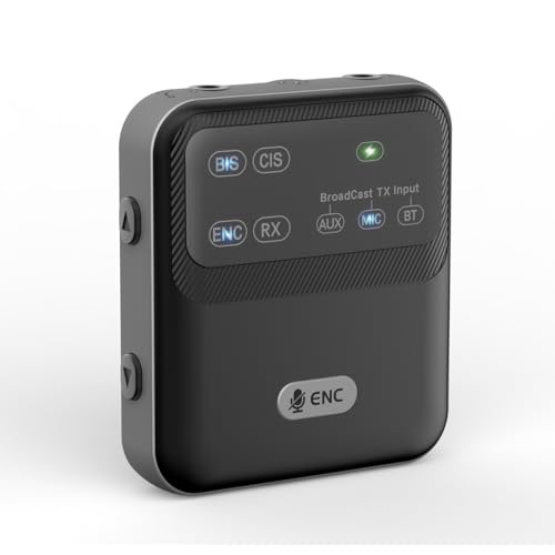 Bluetooth 5.4 Sender und Empfänger, 2-in-1 kabelloser 3,5-mm-Adapter mit Clip, LCD-Display, niedrige Latenz für PC/TV/Auto-Soundsystem/kabelgebundene Lautsprecher Bluetooth 5.4 Sender und Empfänger, 2-in-1 kabelloser 3,5-mm-Adapter mit Clip, LCD-Display, niedrige Latenz für PC/TV/Auto-Soundsystem/kabelgebundene Lautsprecher von fesoklaf