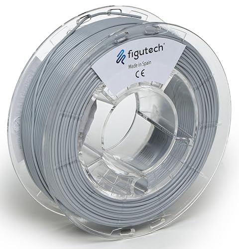Figutech PLA-Filament, Grau, PLA 1,75 mm +/- 0,02 mm, Filamentdruck, 3D-Drucker, 3D-Filament, Spule 250 g von figutech