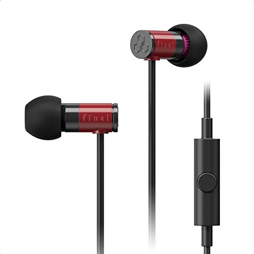 final E1000C Geräuschisolierender In-Ear Kopfhörer Mit Mikrofon Und Fernbedienung - Rot von final
