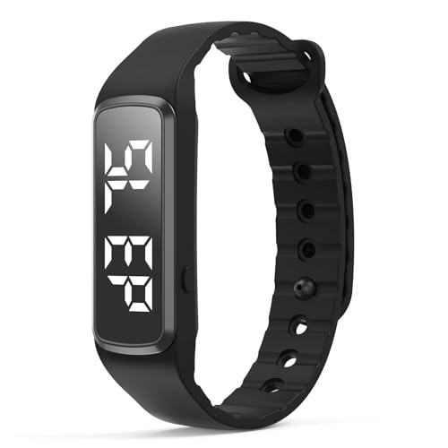 findtime Kinder Digitaluhr Fitnessarmband Schrittzähler Kinder Junge Mädchen Fitnessuhr ohne App und Handy Schlaftracker Wecker Wasserdicht Kalorien von findtime