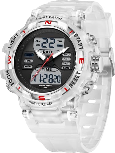Digitale Armbanduhr Kinder Digitaluhr Damen Uhr 5ATM Wasserdicht Kinder Uhren für Jungs Mädchen mit Wecker Kalender Coutdown LED Stoppuhr 12/24H Analog Digital Sportuhr Militär Kids Watch Digitale Armbanduhr Kinder Digitaluhr Damen Uhr 5ATM Wasserdicht Kinder Uhren für Jungs Mädchen mit Wecker Kalender Coutdown LED Stoppuhr 12/24H Analog Digital Sportuhr Militär Kids Watch von findtime