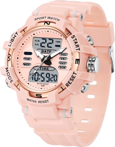 Digitale Armbanduhr Kinder Digitaluhr Damen Uhr 5ATM Wasserdicht Kinder Uhren für Jungs Mädchen mit Wecker Kalender Coutdown LED Stoppuhr 12/24H Analog Digital Sportuhr Militär Kids Watch Digitale Armbanduhr Kinder Digitaluhr Damen Uhr 5ATM Wasserdicht Kinder Uhren für Jungs Mädchen mit Wecker Kalender Coutdown LED Stoppuhr 12/24H Analog Digital Sportuhr Militär Kids Watch von findtime