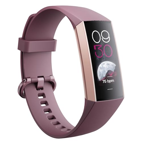 Fitnessuhr Damen Herren AMOLED-Display Fitness Tracker mit Benachrichtigung Schrittzähler Uhr Smartwatch Damen mit Herzfrequenz-/Blutdruckmessung Schlafmonitor Sportmonitor für Android iOS von findtime