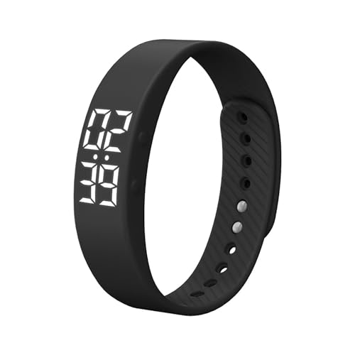 Fitnessuhr Damen Schrittzähler ohne App und Handy Fitness Tracker Herren Mädchen Junge Kinder Fitness Armband Schlaftracker Fitnessarmband Uhr Digital Armbanduhr Laufuhr Kalorien Distanz Sport Wecker von findtime
