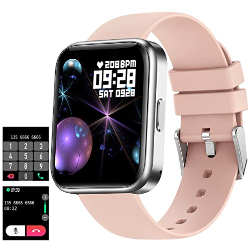 Fitnessuhr Herren Schwarz Smartwatch Damen mit Telefonfunktion Smart Watch Damenuhr Gold Mädchen Jungen Sportuhr Fittnessarmbanduhr Frauen Fitness Tracker Uhr mit Schrittzähler Damen Pulsuhren Laufuhr von findtime