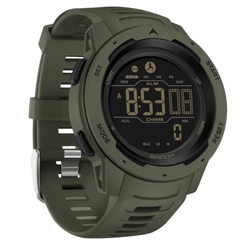 Sportuhr, digital, militärisch, wasserdicht, 50 m, mit Stoppuhr, Alarm, Countdown, doppelte Zeit Sportuhr, digital, militärisch, wasserdicht, 50 m, mit Stoppuhr, Alarm, Countdown, doppelte Zeit von findtime