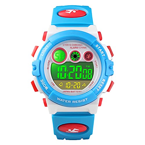 Kinderuhr Junge Digital Kinderarmbanduhren für Jungen 6 Jahre Mädchen,Kinder Uhren für Jungs,Stoppuhr Quarz Uhr Lernen Digitaluhr Sport Outdoor LED-Licht Datum 5 ATM Wasserdicht Multifunktional Kinderuhr Junge Digital Kinderarmbanduhren für Jungen 6 Jahre Mädchen,Kinder Uhren für Jungs,Stoppuhr Quarz Uhr Lernen Digitaluhr Sport Outdoor LED-Licht Datum 5 ATM Wasserdicht Multifunktional von findtime