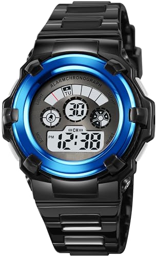 Kinderuhr Mädchen Jungen Sport Digital Uhr für Kinder Transparent 5ATM Wasserdicht Kinder Armbanduhr mit Wecker Datum Stoppuhr Sports Outdoor Uhren LED Licht Kinderuhr Mädchen Jungen Sport Digital Uhr für Kinder Transparent 5ATM Wasserdicht Kinder Armbanduhr mit Wecker Datum Stoppuhr Sports Outdoor Uhren LED Licht von findtime