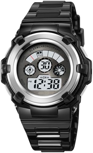 Kinderuhr Mädchen Jungen Sport Digital Uhr für Kinder Transparent 5ATM Wasserdicht Kinder Armbanduhr mit Wecker Datum Stoppuhr Sports Outdoor Uhren LED Licht Kinderuhr Mädchen Jungen Sport Digital Uhr für Kinder Transparent 5ATM Wasserdicht Kinder Armbanduhr mit Wecker Datum Stoppuhr Sports Outdoor Uhren LED Licht von findtime