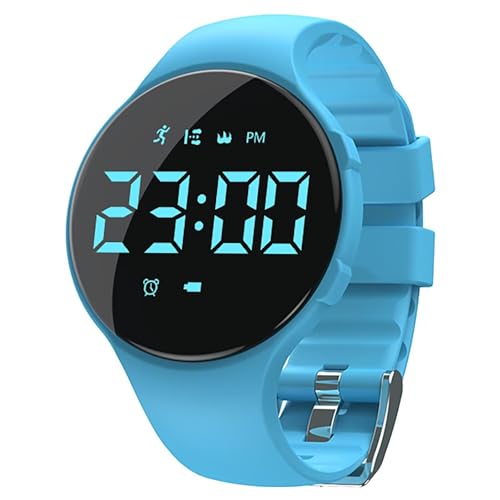 Kinderuhr mit Schrittzähler Kinder Digital Armbanduhr Fitnessuhr ohne App und Handy Digitaluhr Kinder Junge Mädchen Fitnessarmband Fitness Tracker Kinder Uhr Wecker Wasserdicht Kalorien von findtime