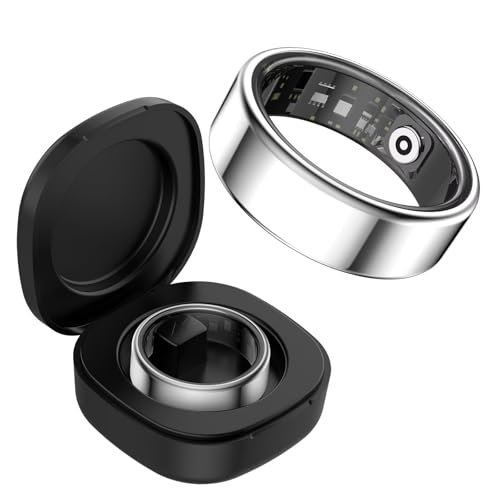 Smart Ring Android IOS Fitness Ring Tracker Smartringe für Herren Damen Schlaftracker Smarter Ring Pulsmesser SpO2 Aktivitätstracker Schrittzähler Sport Smartring Fitnessring Schwarz Gold Silber von findtime