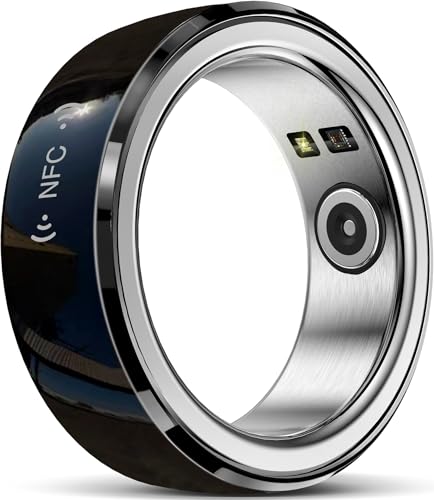 Smart Ring Android Fitness Ring NFC Fitness Tracker Ring iOS Smart Ring Herzfrequenz Schlaftracker Ring Gesundheit Smartringe für Herren Damen Smartring Pulsmesser Schrittzähler IP68 Wasserdicht von findtime