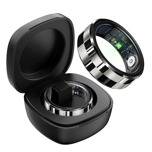 Smart Ring Blutdruckmessung Smartringe für Herren Damen Android IOS Pulsmesser Schlaftracker Fitness Ring Tracker Schrittzähler Sport Fitnesstracker Herzfrequenz Smartring Fitnessring Schwarz Silber Smart Ring Blutdruckmessung Smartringe für Herren Damen Android IOS Pulsmesser Schlaftracker Fitness Ring Tracker Schrittzähler Sport Fitnesstracker Herzfrequenz Smartring Fitnessring Schwarz Silber von findtime