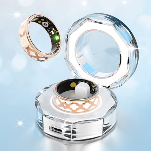 Smart Ring Damen Rosegold Smartringe für Damen Android IOS Smartring Smarter Finger Tracking Fitness Ring Tracker Fitnessring Schrittzähler Blutdruckmessung SpO2 Schlaftracker Pulsmesser Smart Ring Damen Rosegold Smartringe für Damen Android IOS Smartring Smarter Finger Tracking Fitness Ring Tracker Fitnessring Schrittzähler Blutdruckmessung SpO2 Schlaftracker Pulsmesser von findtime