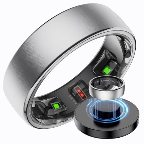 Smart Ring Edelstahl Smartringe für Herren Damen 5 ATM Wasserdicht Fitness Ring Tracker Android iOS Fitnessring Schlaftracker Pulsmesser Schlafring Fitnesstracker Schrittzähler Gesundheitsring Smart Ring Edelstahl Smartringe für Herren Damen 5 ATM Wasserdicht Fitness Ring Tracker Android iOS Fitnessring Schlaftracker Pulsmesser Schlafring Fitnesstracker Schrittzähler Gesundheitsring von findtime