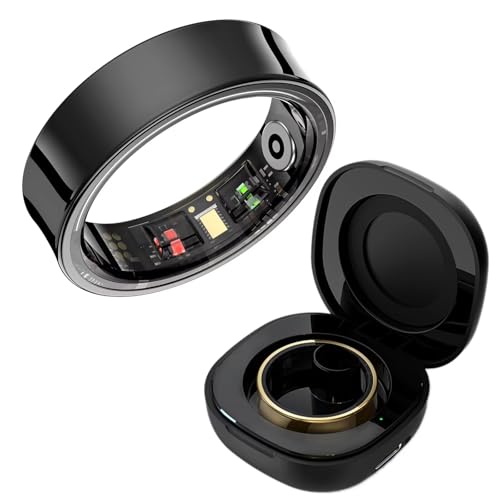 Smart Ring Fitness Ring Tracker Smartringe für Herren Damen Android iOS Fitnessring SpO2 Schlaftracker IP68 Wasserdicht Schrittzähler Kalorien Herzfrequenz Pulsmesser Sleep Tracker Aktivitätstracker von findtime