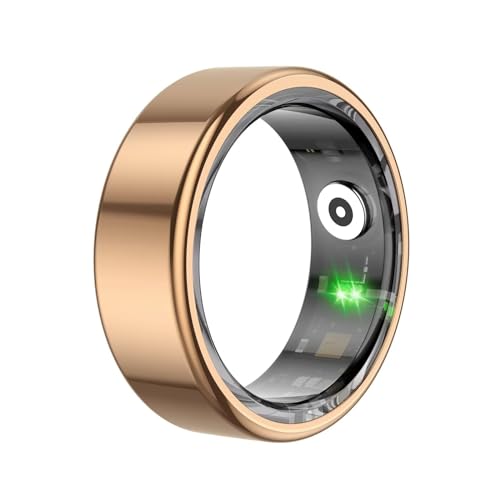 Smart Ring Fitness Tracker Smartringe für Herren Damen Smart Ring Android Smartring Fitnessring Schlaftracker Gesundheitsring Herren Schrittzähler Fitnesstracker Pulsmesser Sport Rosegold Schwarz von findtime