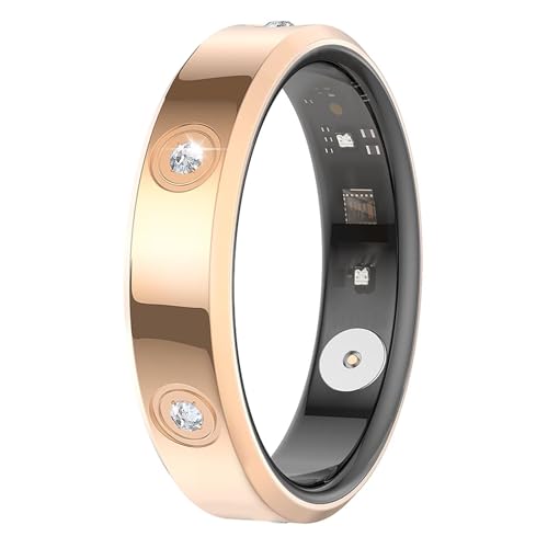 Smart Ring Schmal Rosegold Silber Damen Herren Smartring Fitness Ring Tracker Android IOS Schrittzähler Herzfrequenz Kalorien Aktivitätstracker Fitnesstracker Fitnessring Smarter Ring Schlafring von findtime