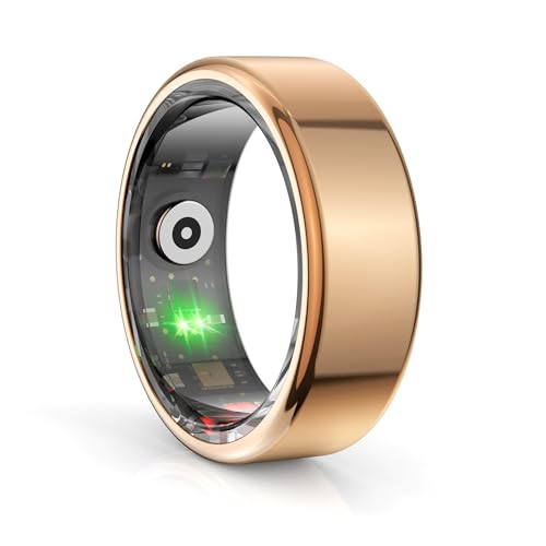 Smart Ring Smartringe Herren Damen Smart Ring Android iOS Fitness Ring Tracker Pulsmesser Schrittzähler Schlafmonitor Gesundheitsüberwachung Datenaufzeichnung für Verschiedene Sportarten, Golden#12 Smart Ring Smartringe Herren Damen Smart Ring Android iOS Fitness Ring Tracker Pulsmesser Schrittzähler Schlafmonitor Gesundheitsüberwachung Datenaufzeichnung für Verschiedene Sportarten, Golden#12 von findtime