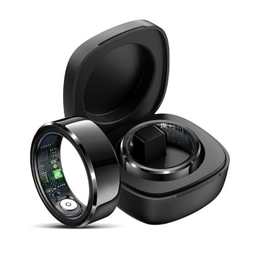 Smart Ring Smartringe für Herren Damen Smart Ring Android Fitness Ring Tracker Pulsmesser Blutdruckmessung Sauerstoffsättigung Schlafmonitor Schrittzähler Gesundheitsüberwachung Aktivitätstracker von findtime