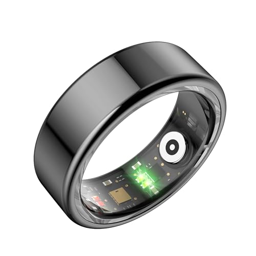 Smart Ring Smartringe für Herren und Damen Smart Ring Android Fitness Ring Tracker Schrittzähler Schlafmonitor Herzfrequenzmessung Gesundheitsüberwachung Datenaufzeichnung für verschiedene Sportarten von findtime