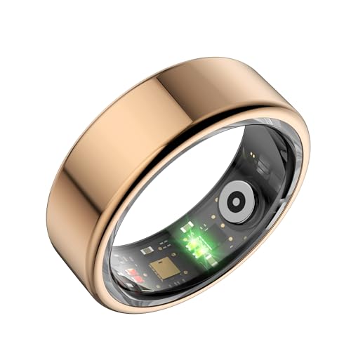 Smart Ring Smartringe für Herren und Damen Smart Ring Android Fitness Ring Tracker Schrittzähler Schlafmonitor Herzfrequenzmessung Gesundheitsüberwachung Datenaufzeichnung für verschiedene Sportarten von findtime