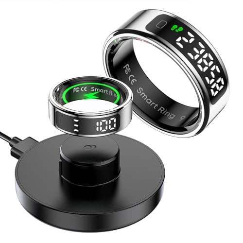 Smart Ring mit Display Pulsmesser Fitnessring Schrittzähler Schlaftracker Gesundheitsringe Kalorien Gebetszählung Fitness Tracker für Android iOS Smart Ring mit Display Pulsmesser Fitnessring Schrittzähler Schlaftracker Gesundheitsringe Kalorien Gebetszählung Fitness Tracker für Android iOS von findtime