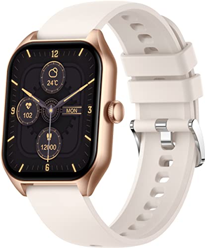 Smartwatch Damen Herren 1.85'' Fitness Tracker Uhr Anrufe Tätigen Smart Watch Schrittzähler Pulsuhr mit Blutdruckmessung Schlaf Musik Notifications IP67 Wasserdicht Fitnessuhr für IOS Android von findtime
