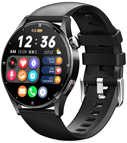 Smartwatch Herren mit Telefonfunktion Gesundheitsuhr Blutdruckmessung Herren Fitnessuhr mit Whatsapp Funktion Fitness Tracker Smart Watch für Android IOS Laufuhr Schrittzähler Uhren Armbanduhr Outdoor von findtime