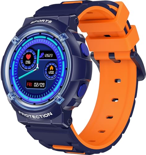 Smartwatch Kinder Schrittzähler IP68 wasserdichte Kinderuhr mit Herzfrequenz Schlafmonitor Wecker Fitnessuhr Jungen Mädchen 25 Sportmodi Smart Watch Kids Tracker Geschenke für Kinder von findtime