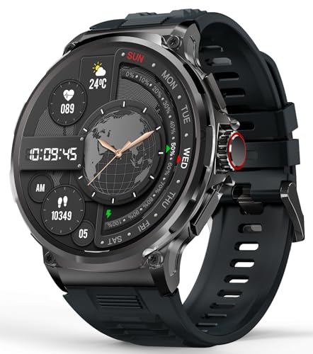 Smartwatch für Herren, wasserdichte Uhren mit Blutsauerstoff, Blutdruck, HR-Monitor, Anrufe tätigen, SNS/SMS-Erinnerung, Schlafmonitor, Fitness-Tracker, Aktivitätsschrittzähler, kompatibel mit Android Smartwatch für Herren, wasserdichte Uhren mit Blutsauerstoff, Blutdruck, HR-Monitor, Anrufe tätigen, SNS/SMS-Erinnerung, Schlafmonitor, Fitness-Tracker, Aktivitätsschrittzähler, kompatibel mit Android von findtime