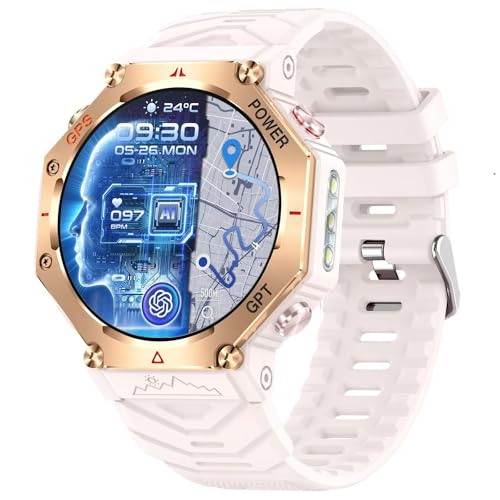 Smartwatch mit GPS Navigation Herren Damen Militär Uhr Sportuhren Höhenmesser Kompass Barometer Outdoor GPS Tracker Wandern robust Telefonfunktion Gesundheitsuhr Blutdruck Laufuhr Military Watch Smartwatch mit GPS Navigation Herren Damen Militär Uhr Sportuhren Höhenmesser Kompass Barometer Outdoor GPS Tracker Wandern robust Telefonfunktion Gesundheitsuhr Blutdruck Laufuhr Military Watch von findtime