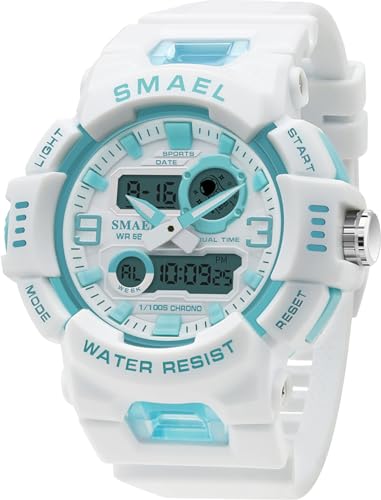 Sport Digital Armbanduhr Herren Damen Weiß Digitale Sportuhr Militär Uhr für Herren Großes Zifferblatt 50M Wasserdicht Digitaluhr für Jugendliche Mädchen Buntfarbig Uhr mit Wecker Datum Stoppuhr Sport Digital Armbanduhr Herren Damen Weiß Digitale Sportuhr Militär Uhr für Herren Großes Zifferblatt 50M Wasserdicht Digitaluhr für Jugendliche Mädchen Buntfarbig Uhr mit Wecker Datum Stoppuhr von findtime