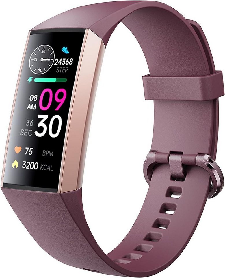 findtime Fitness-Tracker Herren's Blutdruckmessung Gesundheitsuhr Smartwatch (1,1 Zoll, Android/iOS), Mit Sport ModusSchrittzähler ohne App und Handy Schmal Pulsuhr von findtime
