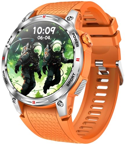 findtime GPS Smartwatch Kompass Laufuhr mit Telefonfunktion Robuste Fitnessuhr 5ATM Wasserdicht Sportuhr 100+ Sportmodi 1,5" AMOLED Full Touchdisplay Orange findtime GPS Smartwatch Kompass Laufuhr mit Telefonfunktion Robuste Fitnessuhr 5ATM Wasserdicht Sportuhr 100+ Sportmodi 1,5" AMOLED Full Touchdisplay Orange von findtime