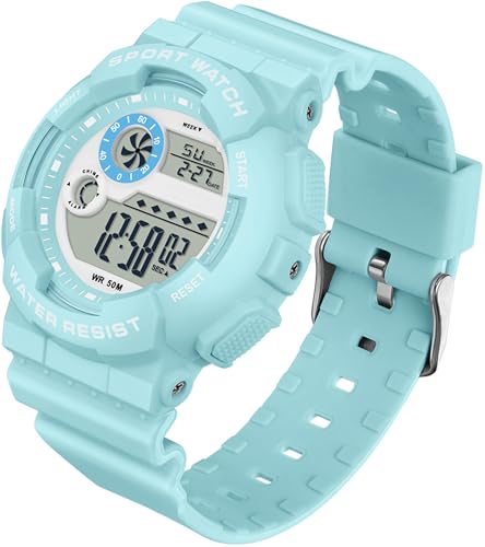 findtime Kinderuhr Junge Blau Keine Dgitaluhr für Mädchen Jungen Jugendliche mit 5 ATM Wasserdicht/Alarm Stoppuhr/LED Licht/Stoßfest/Kalender Datum findtime Kinderuhr Junge Blau Keine Dgitaluhr für Mädchen Jungen Jugendliche mit 5 ATM Wasserdicht/Alarm Stoppuhr/LED Licht/Stoßfest/Kalender Datum von findtime