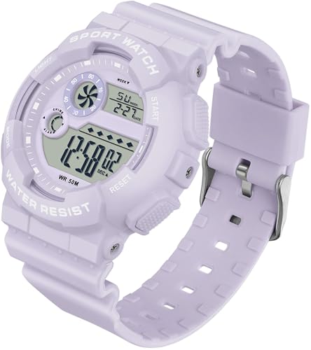 findtime Kinderuhr Junge Lila Keine Dgitaluhr für Mädchen Jungen Jugendliche mit 5 ATM Wasserdicht/Alarm Stoppuhr/LED Licht/Stoßfest/Kalender Datum findtime Kinderuhr Junge Lila Keine Dgitaluhr für Mädchen Jungen Jugendliche mit 5 ATM Wasserdicht/Alarm Stoppuhr/LED Licht/Stoßfest/Kalender Datum von findtime