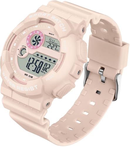 findtime Kinderuhr Junge Rosa Keine Dgitaluhr für Mädchen Jungen Jugendliche mit 5 ATM Wasserdicht/Alarm Stoppuhr/LED Licht/Stoßfest/Kalender Datum findtime Kinderuhr Junge Rosa Keine Dgitaluhr für Mädchen Jungen Jugendliche mit 5 ATM Wasserdicht/Alarm Stoppuhr/LED Licht/Stoßfest/Kalender Datum von findtime