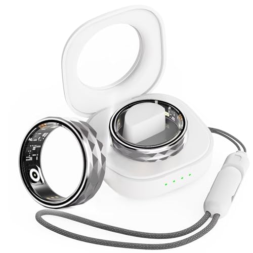 findtime Smart Ring Android IOS Smartringe für Herren Damen Schlaftracker Pulsmesser Schrittzähler Fitness Ring Tracker Smartring Fitnessring Aktivitätstracker Sport Herzfrequenz Schwarz Gold Silber von findtime