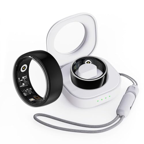 findtime Smart Ring Smartringe Herren Damen Smart Ring Android iOS Fitness Ring Tracker Pulsmesser Schlafmonitor Schrittzähler Gesundheitsüberwachung Aktivitätstracker, Schwarz20 von findtime