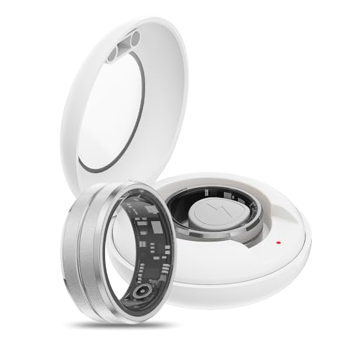 findtime Smart Ring Smartringe für Damen und Herren Golden Smart Ring Android Fitness Ring Tracker Schrittzähler Herzfrequenzmessung Schlafmonitor Gesundheitsüberwachung Aktivitätstracker von findtime
