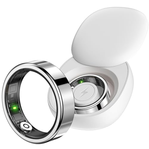 findtime Smart Ring Smartringe für Herren Damen Schmal Fitness Ring Smart Schrittzähler Smartring Herzfrequenz Blutsauerstoff Schlafmonitor Smart Ring Android iOS Fitness Tracker Ring Fitnessring von findtime