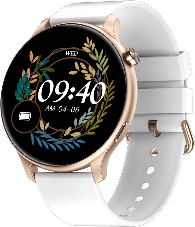 findtime Smartwatch (1,3 Zoll, Android, iOS), mit 100+ Sportmodi Herzfrequenz Blutdruck Smartwatch IP67 Wasserdicht von findtime